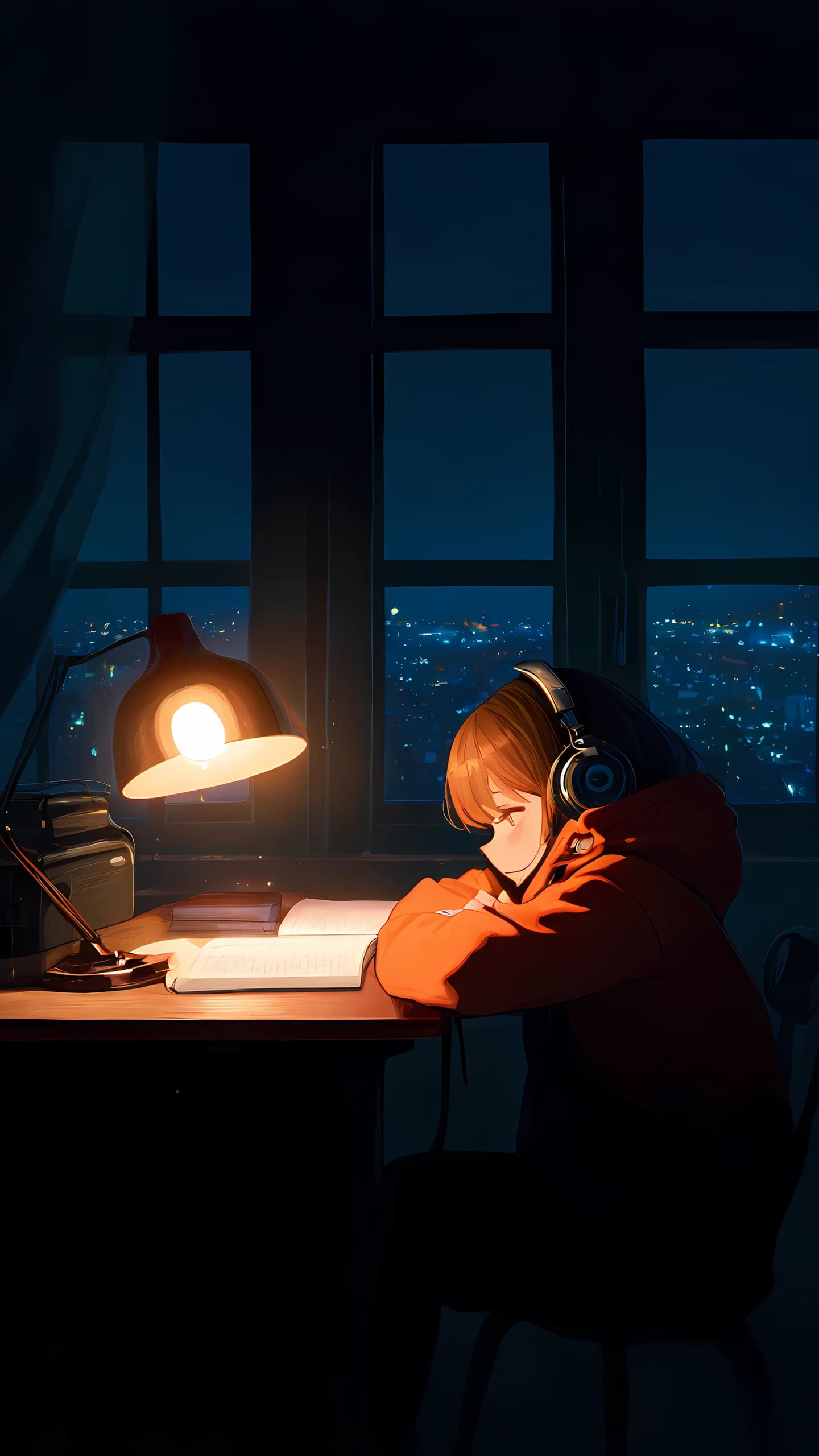 Lofi Anime Wallpaper Study Girl 1440×2560 anime wallpaper